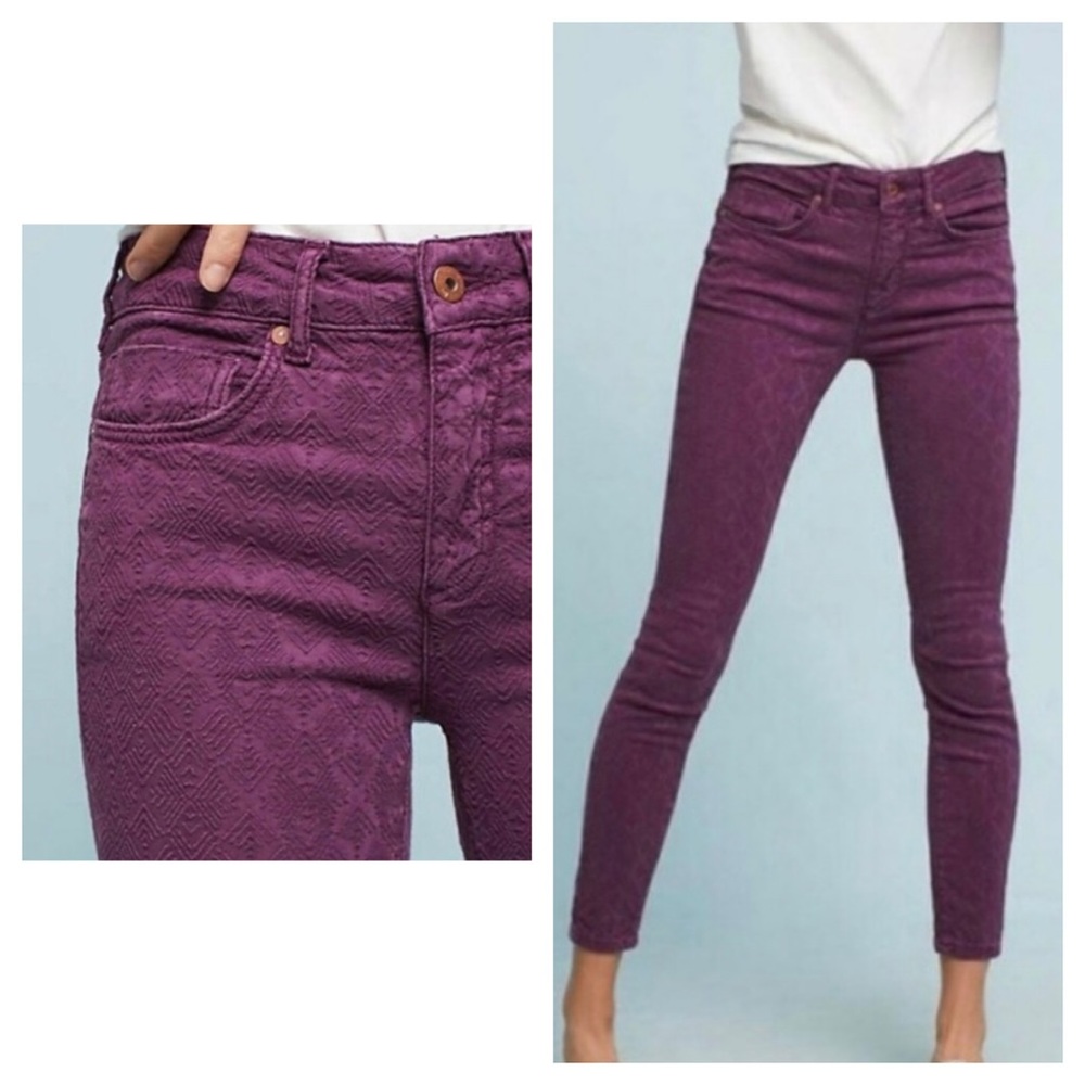 Anthro Pilcro and the Letterpress Script Jeans